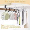 GlideHold® ShelfHooks 1+1 ILMAISEKSI: Hylly Ripustettavat Telinekoukut Keittiöön Ja Vaatekaappiin