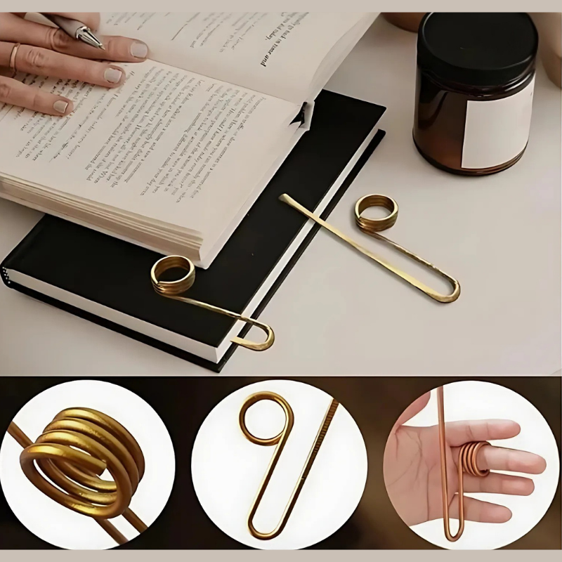 GlideHold® BookHolder: Turvallinen Ote Mukava Kirjanmerkki Ja Kirjapidike