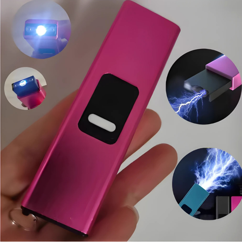 MiniShock: 2-In-1 Ladattava Kannettava Itsepuolustuslaite