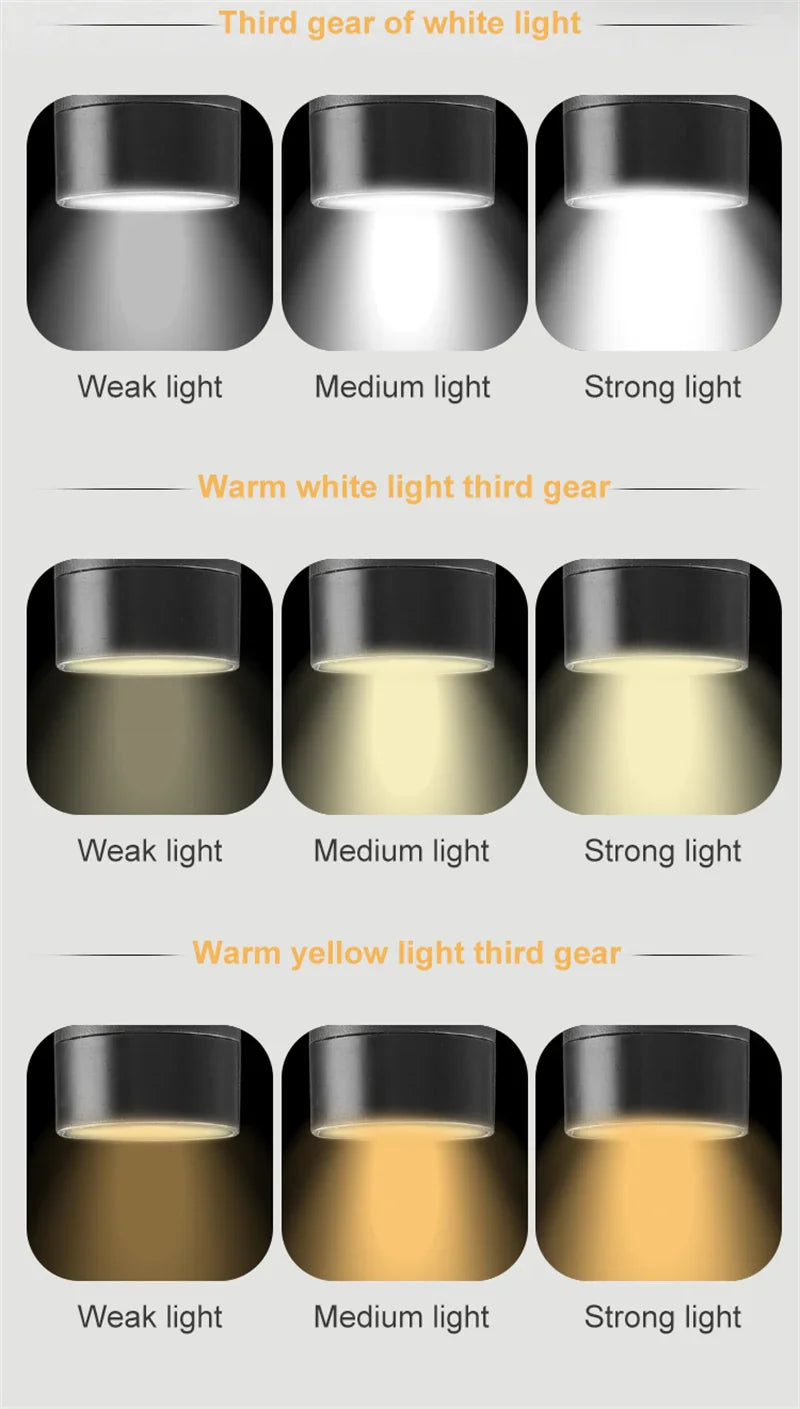 Ledsen™ ReadingLamp: Ladattava LED Kaula Valo Joustava Lukulamppu