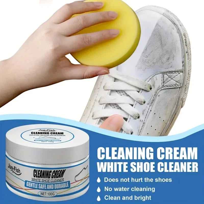 ShoeShine 1+1 ILMAINEN - Valkaisu Ja Tahra Poistaminen Kenkä Loistaa Kerma