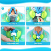 Kletshuts™ BabyFloat: Vauva Uima-Allas Kelluke Sisäänrakennetulla Aurinkosuojalla