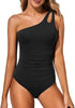 Icone™ StylishSwimsuit: Sivu Hihma Yksi Olkapää Tyyli Kaarre Istuvuus Uimapuku