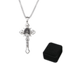 Jewelance™ CrossProtection 1+1 ILMAINEN: Hengellinen Suojaus Ristiriipus Kaulakoru Lahjapakkauksessa