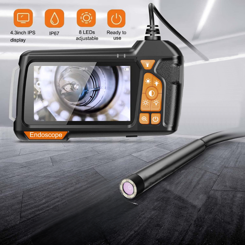 BorescopePro - Teollinen Endoskooppikamera LED-Valolla