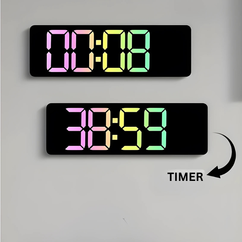 Globetrek° DigitalClock: Suuri LED-Ruutu Näyttö Digitaalinen Kello
