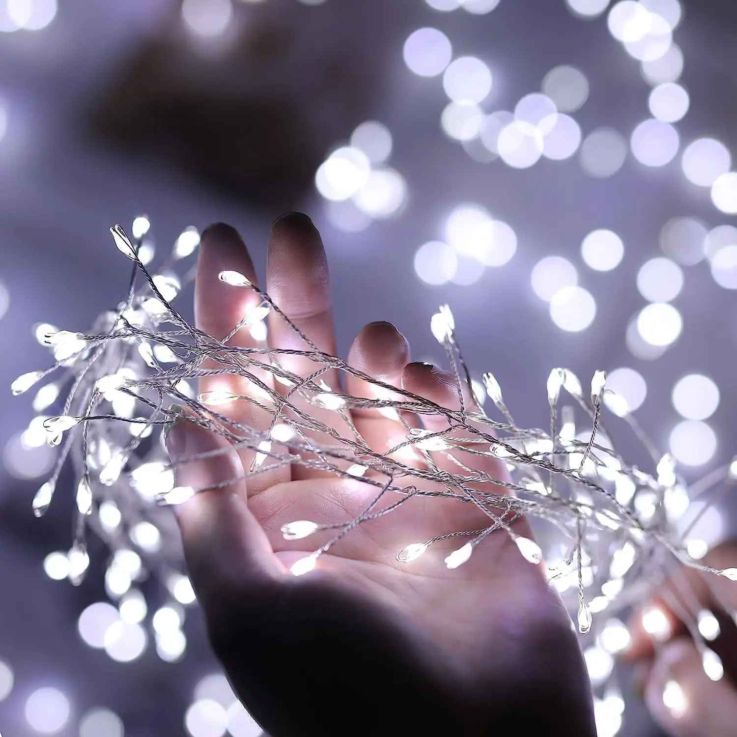 Ledsen™ FairyLights: Säteilevä Ilotulitus Lanka LED Jono Keiju Valot