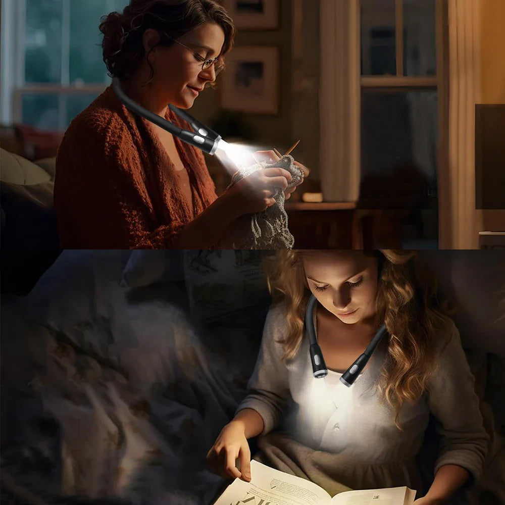 Ledsen™ ReadingLamp: Ladattava LED Kaula Valo Joustava Lukulamppu