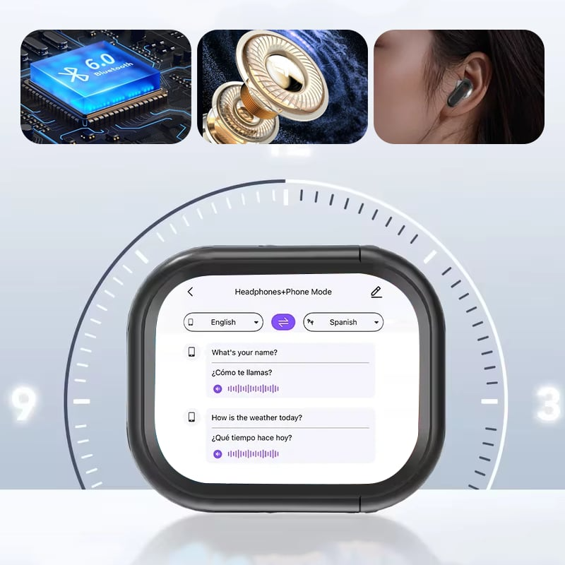 ProEarbuds™ – Kompaktit Matkailukorvakuulokkeet Älykkäällä Näytöllä