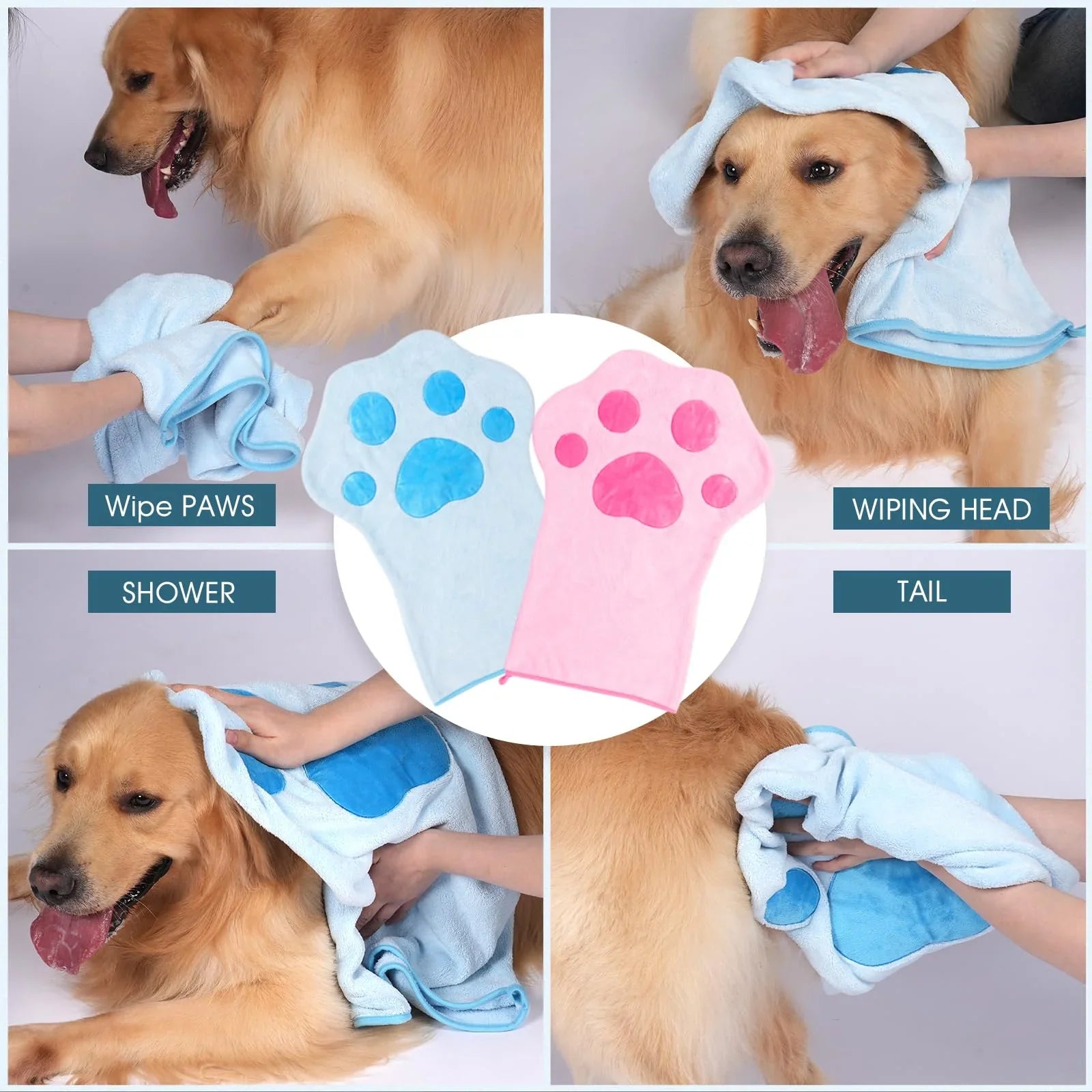 DogCatFri™ FreshPaws: Nopea Kuiva Tuore Lemmikkitassut Puhdistus Hoitosarja