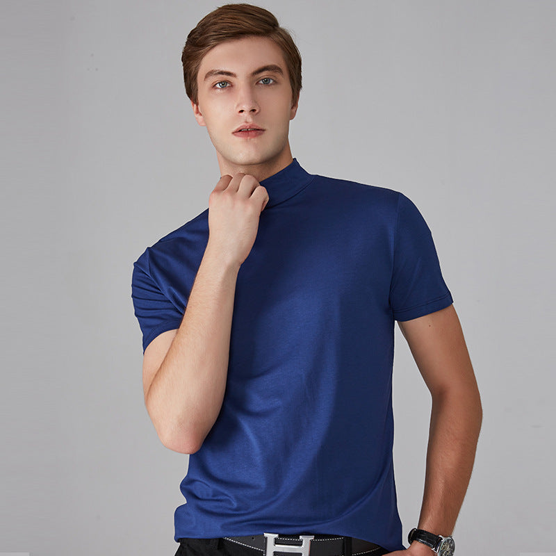 Icone™ FitShirt 1+1 ILMAISEKSI: Miesten Hoikka Sopiva Korkea Niska Rento Paita
