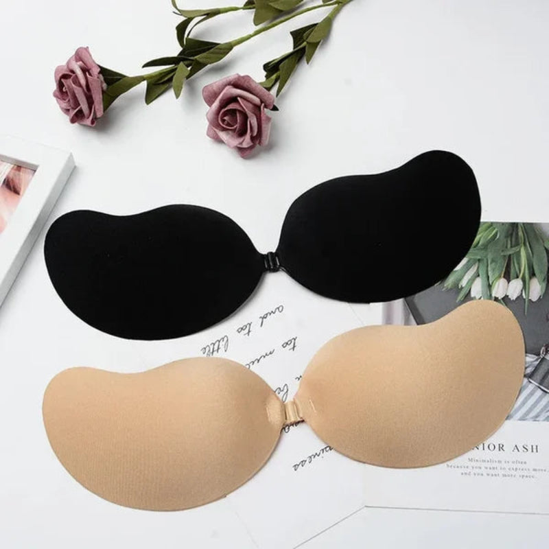 Icone™ PushBra 1+1 ILMAINEN: Itseliimautuva Olkaimeton Push-Up-Rintaliivi
