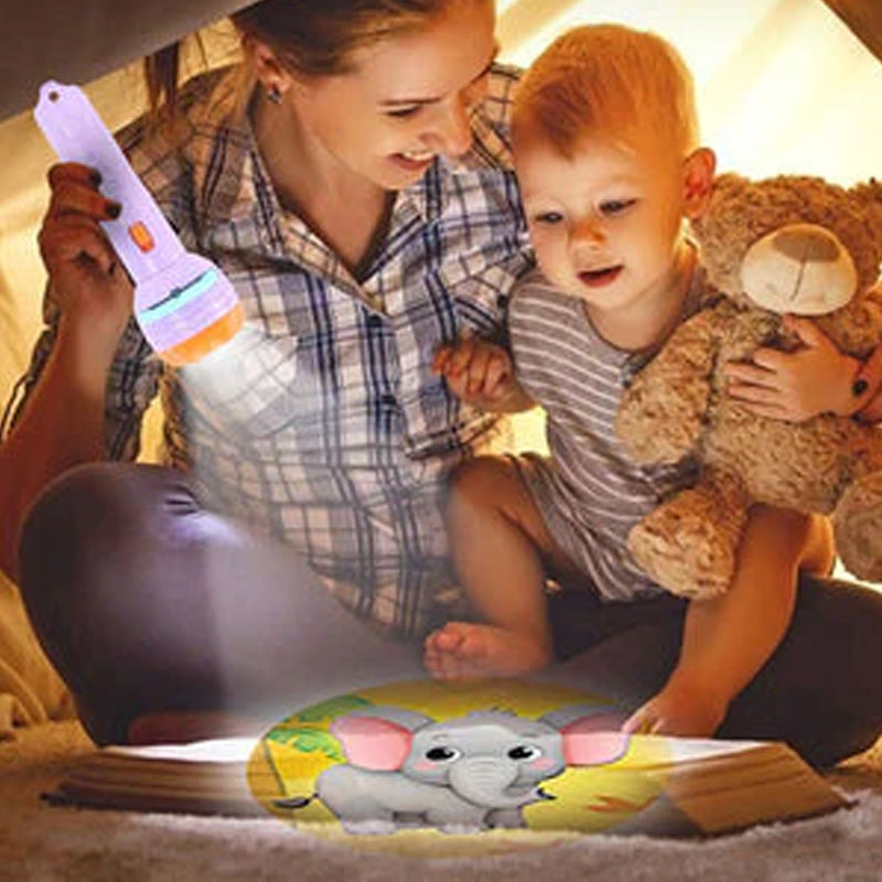 Kletshuts™ FlashlightProjector: Maaginen Tarinankerronta Taskulamppuprojektori Lapsille
