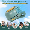 ClipFan - Mini Ladattava Kaula Ja Vyötärö Kiinnitettävä Tuuletin