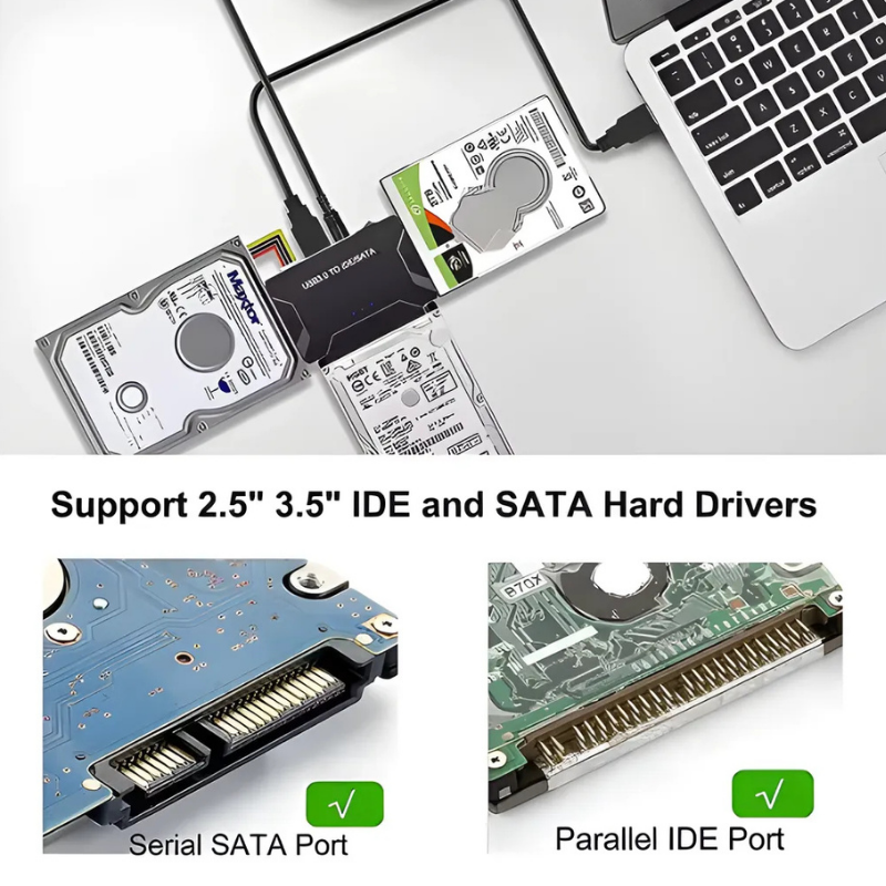 RecoveryConverter - USB 3.0 To IDE/SATA Tiedonsiirto Ja Palautusmuunnin