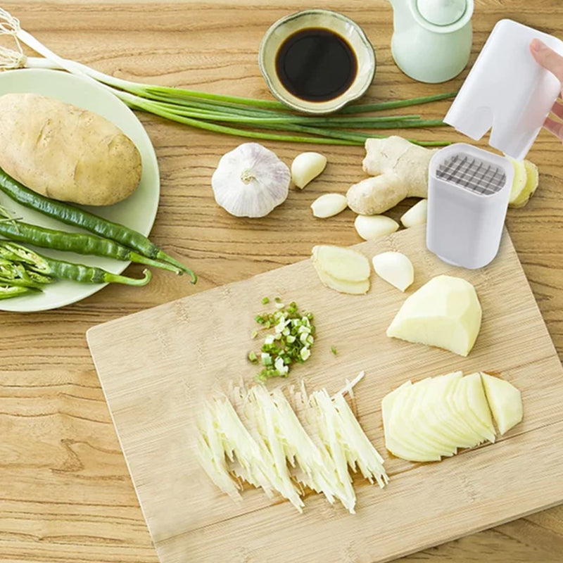 Globetrek° VeggieChopper: Ruostumattomasta Teräksestä Valmistettu Hedelmä- Ja Vihannes Multi-Leikkuri