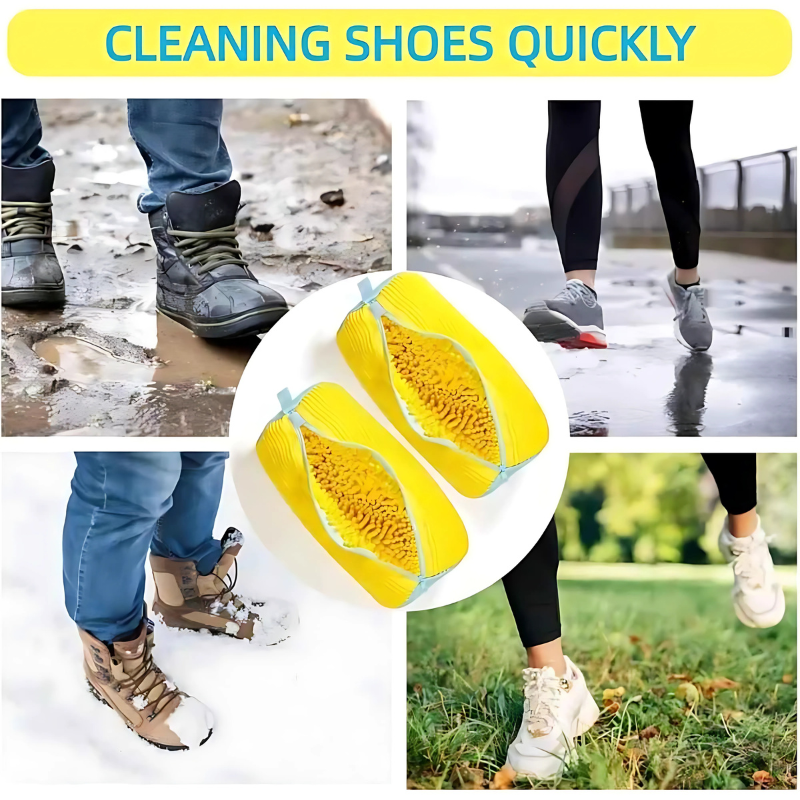 Cleaner Pro° ShoeBag 1+1 ILMAINEN: Hellävarainen Kenkien Pesu Pesupussi Ja Konepesu Suojaus