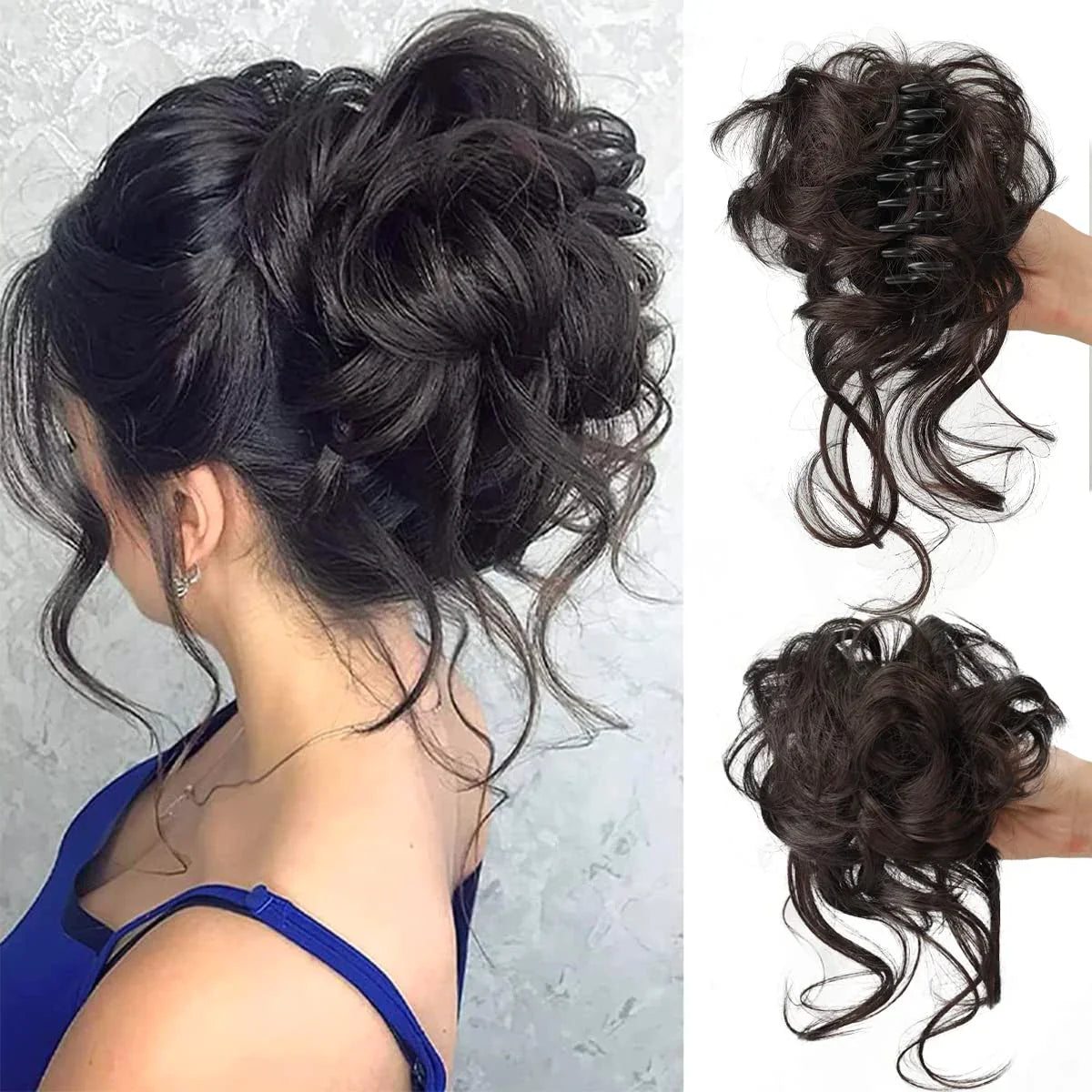 Rose® CurlyBun: Instant Kihara Bun Hiukset Clamp