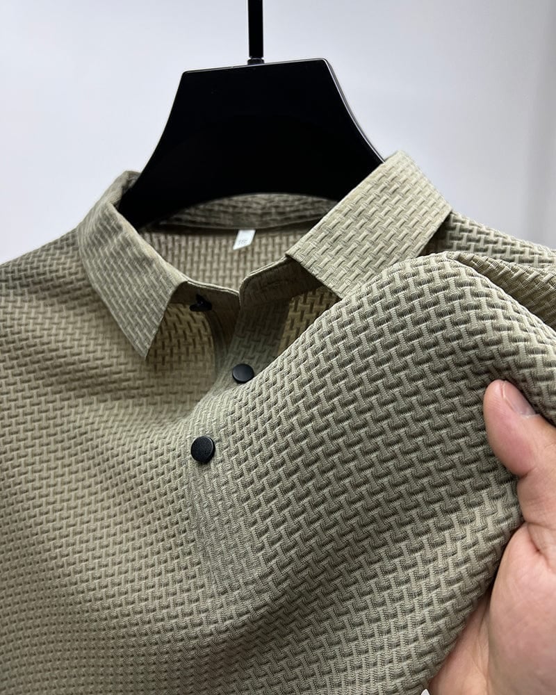 Icone™ BreathableShirt1+1 ILMAINEN: Tyylikäs Hengittävä Miesten Lyhythihainen Paita