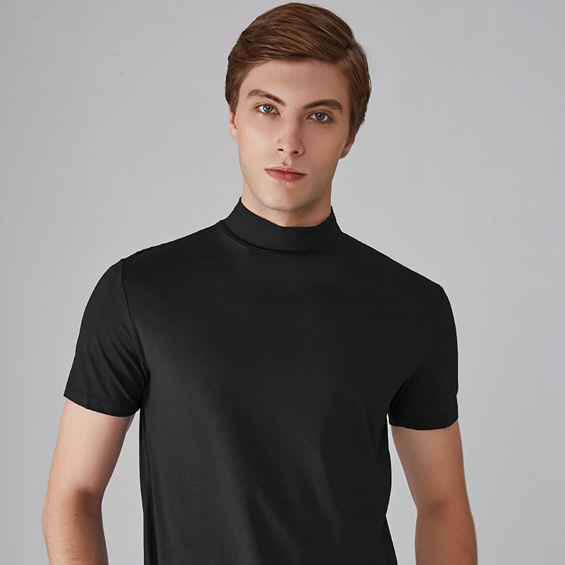 Icone™ FitShirt 1+1 ILMAISEKSI: Miesten Hoikka Sopiva Korkea Niska Rento Paita