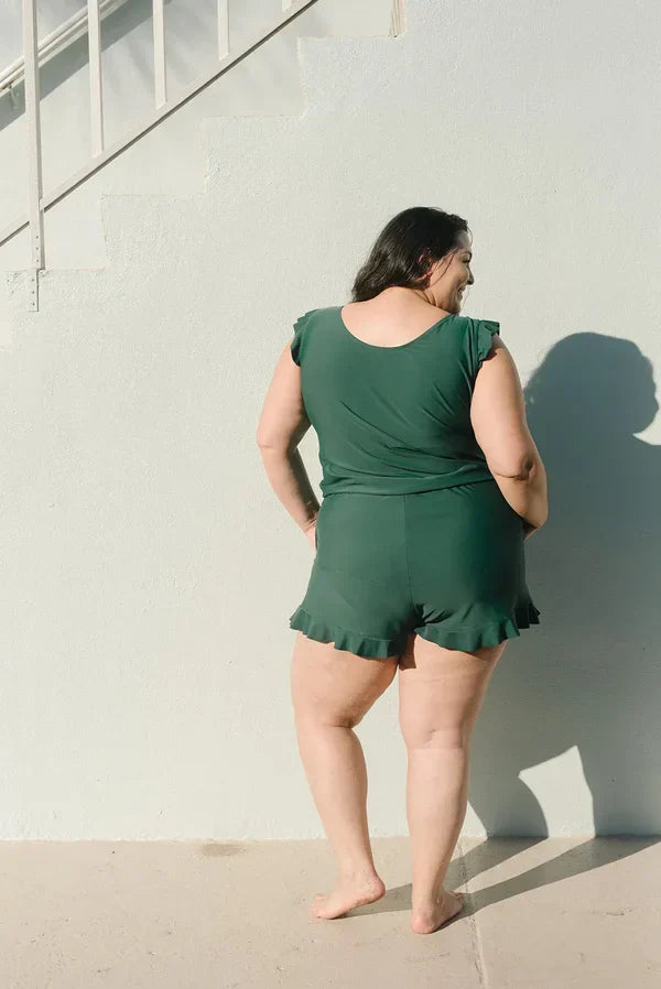 Icone™ SwimRomper: Uida Romper Kanssa Sisäänrakennettu Rintaliivit