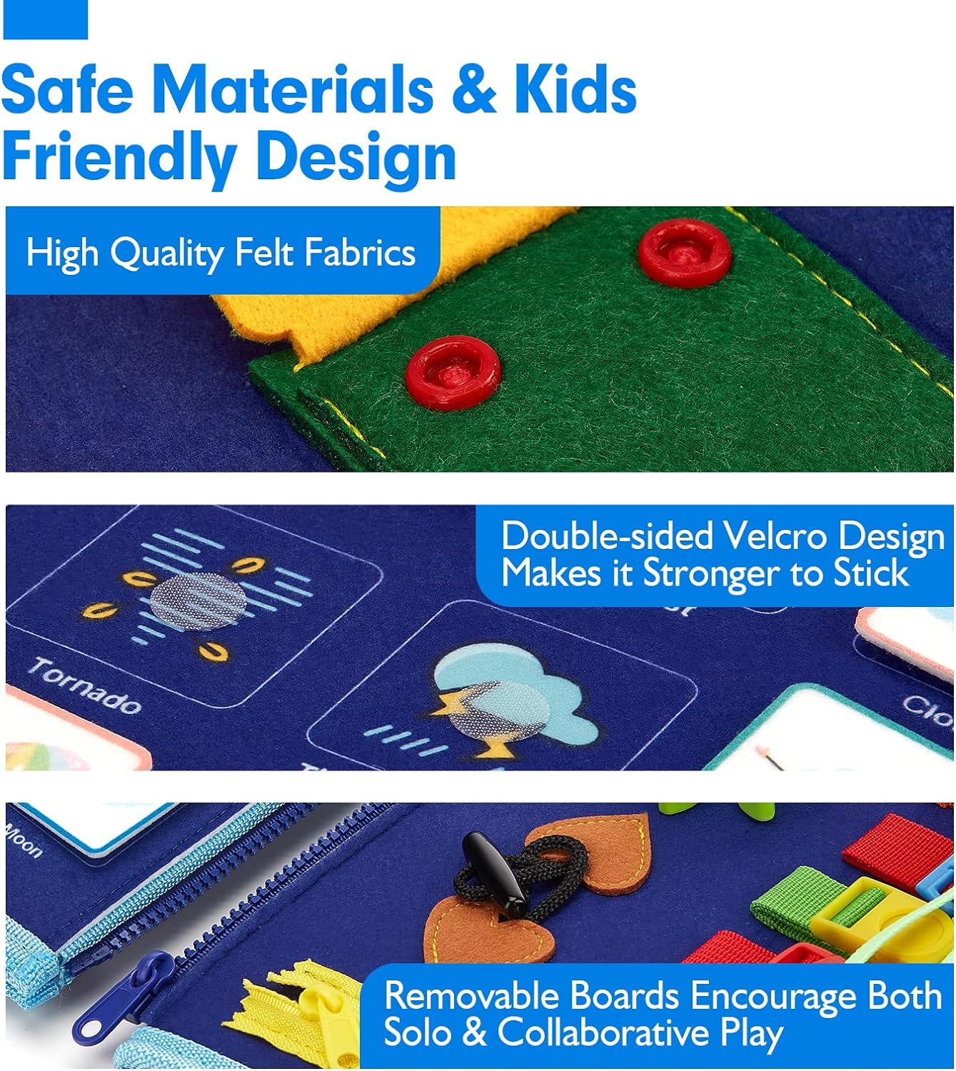 Kletshuts™ BusyBoard: Aistillinen Pienmotoriset Taidot Montessori Koulutuksellinen Toimintataulu