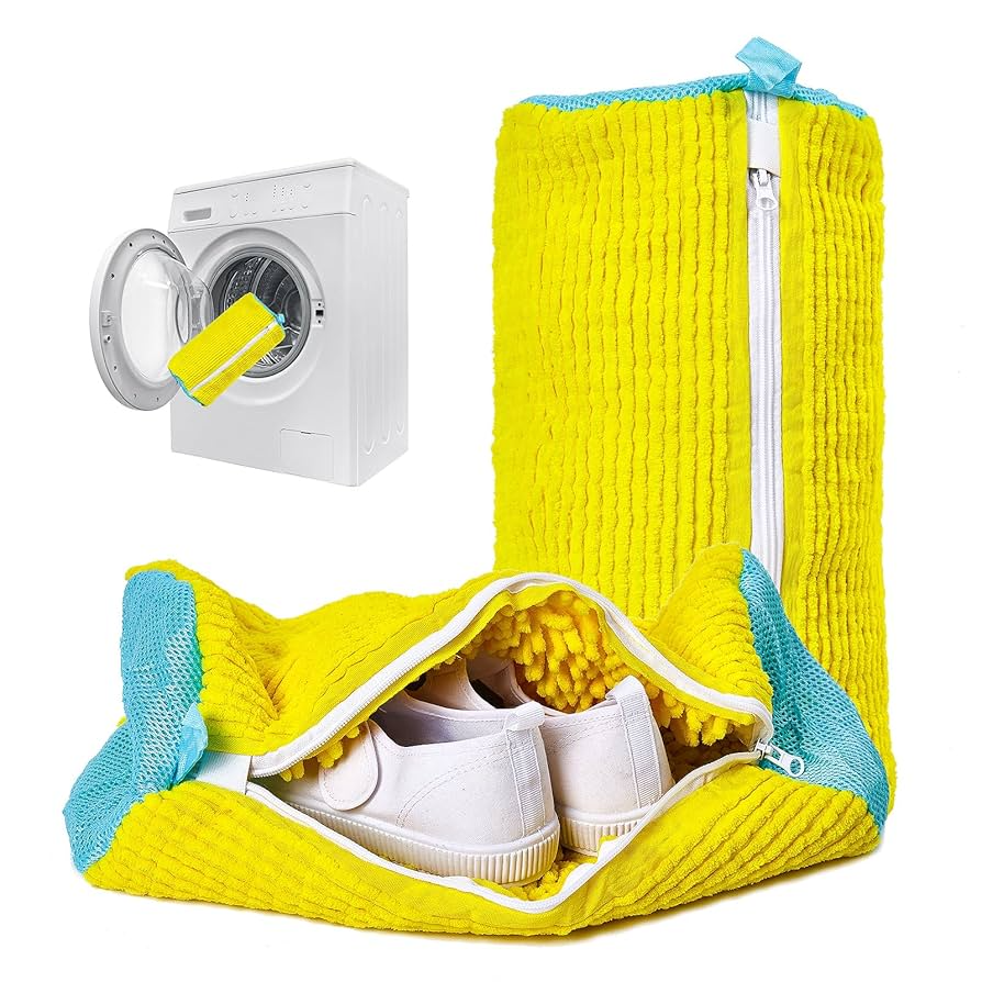 Cleaner Pro° ShoeBag 1+1 ILMAINEN: Hellävarainen Kenkien Pesu Pesupussi Ja Konepesu Suojaus