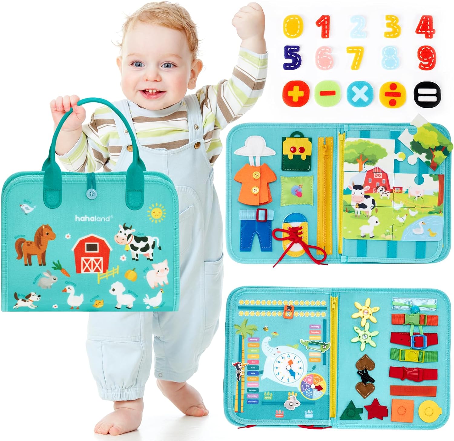Kletshuts™ BusyBoard: Aistillinen Pienmotoriset Taidot Montessori Koulutuksellinen Toimintataulu