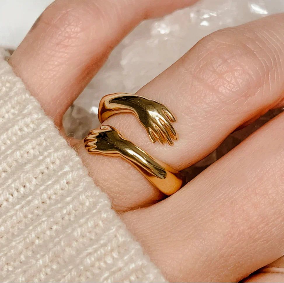 Jewelance™ HugRing: Säädettävä Halaaminen Tyyli Lupaus Rengas