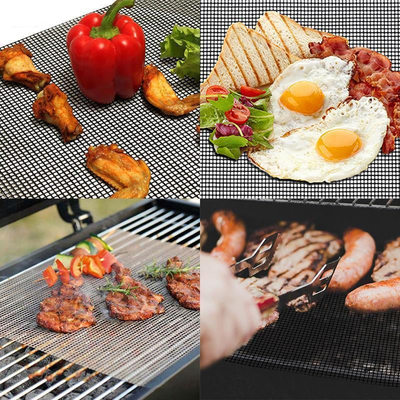 Globetrek° GrillNet: Uudelleenkäytettävä, Lämmönkestävä, Tarttumaton BBQ-Grilliverkko