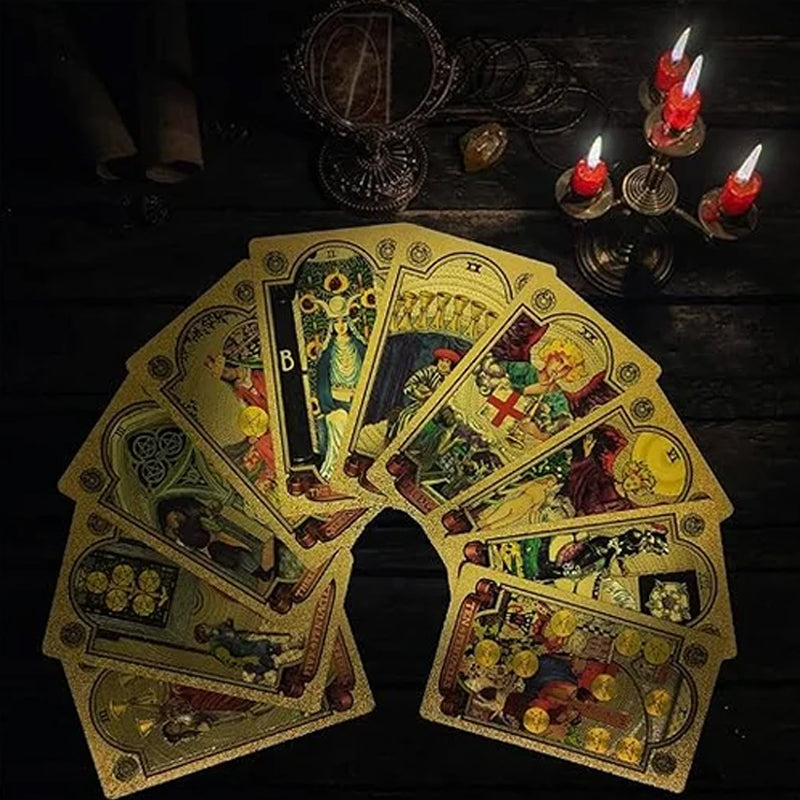 TarotCards - Mystiset Kultaiset Tarot Kortit