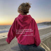 Icone™ DearHoodie: Huppari Kanssa Edessä Ja Takana Viesti Painatus