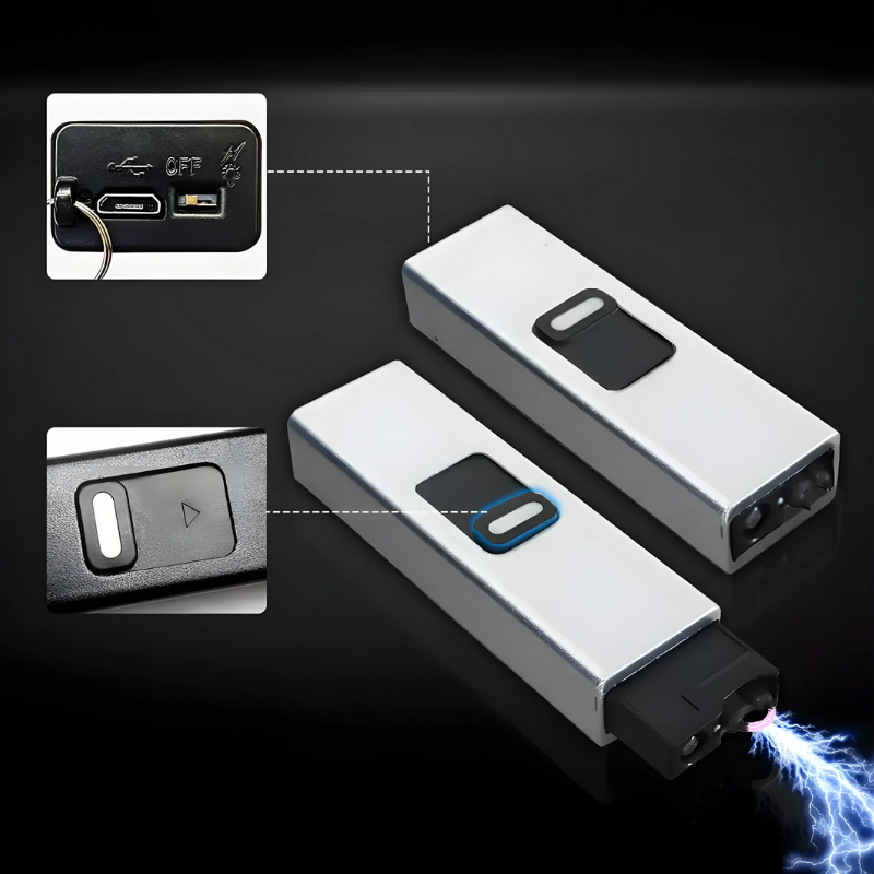MiniShock: 2-In-1 Ladattava Kannettava Itsepuolustuslaite