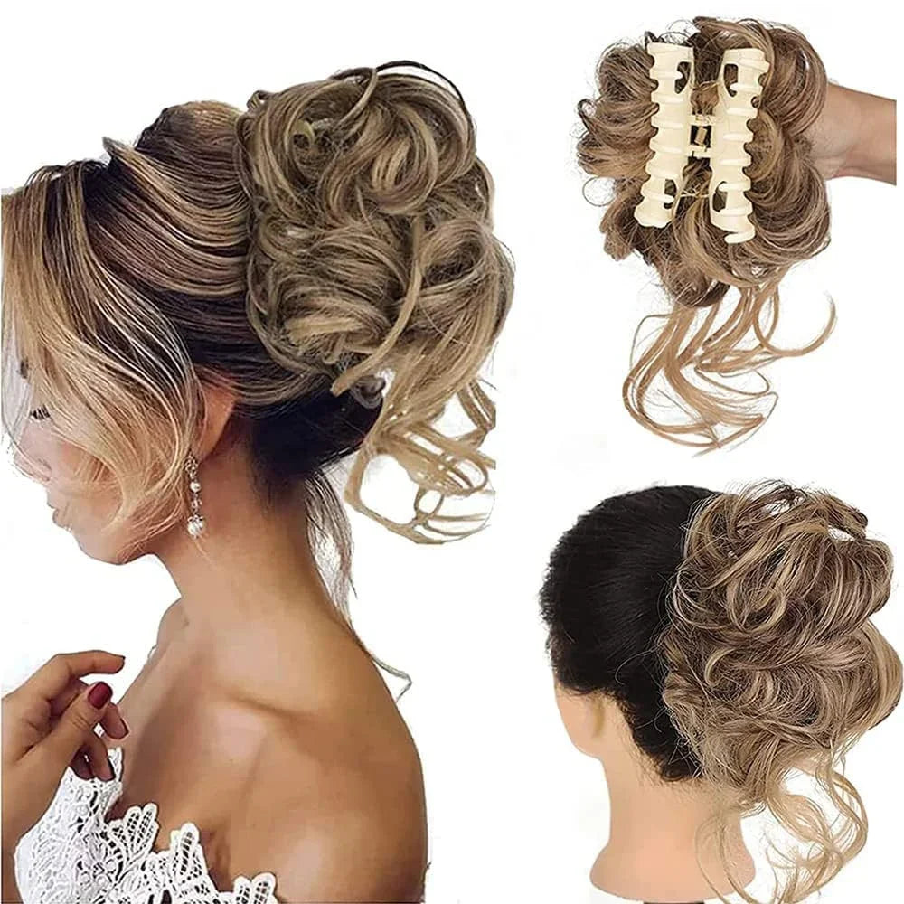 Rose® CurlyBun: Instant Kihara Bun Hiukset Clamp