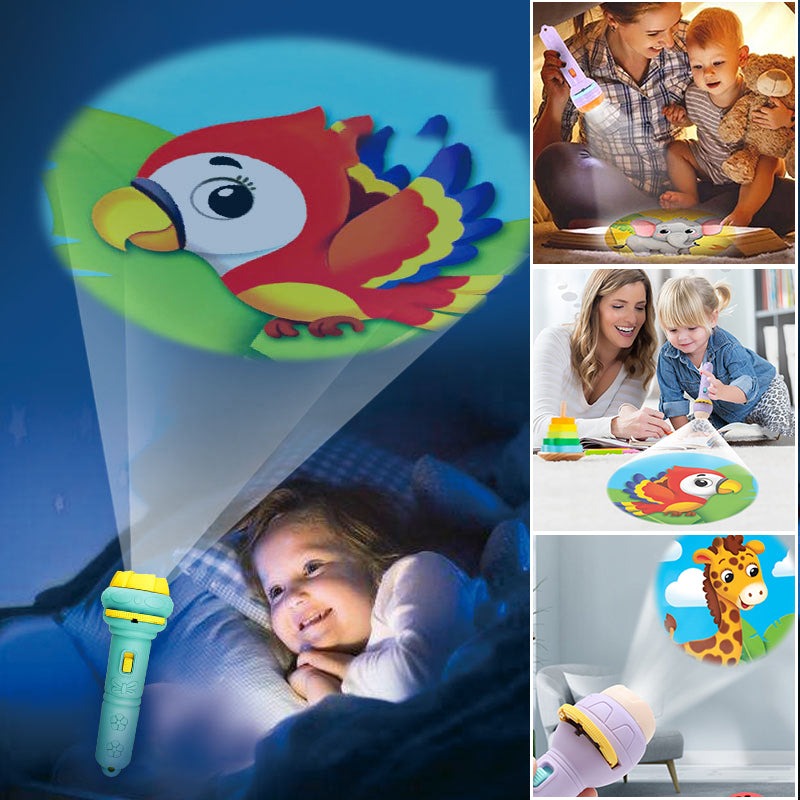Kletshuts™ FlashlightProjector: Maaginen Tarinankerronta Taskulamppuprojektori Lapsille