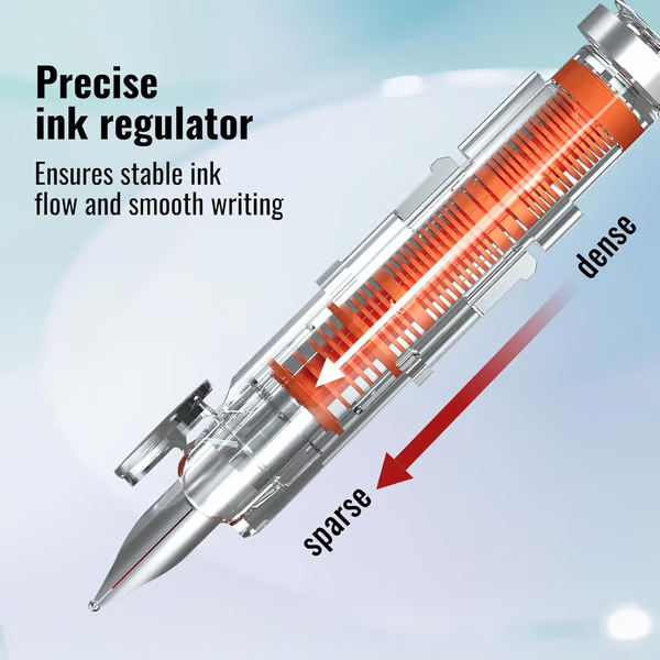 FountainPen - Sisäänvedettävä Ja Täytettävä Mustekynä Mustekaseteilla