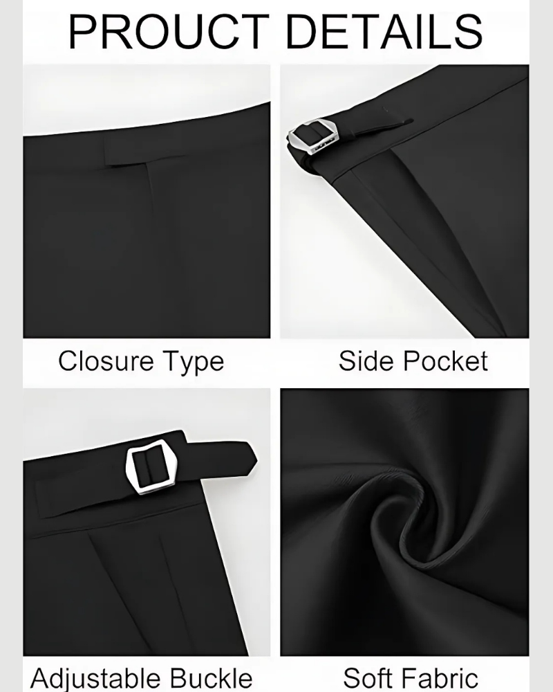 Icone™ AdjustablePants: Slim Fit -Miesten Säädettävät Housut