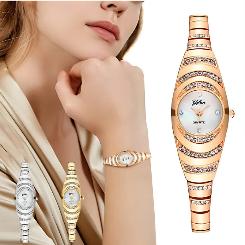 Jewelance™ ElegantWatch: Elegantti Moderni Naisten Kello Lahjarasian Kanssa