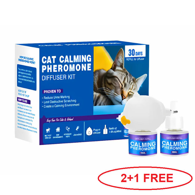 DogCatFri™  PetDiffuser: Lemmikki Rauhoittava Feromoni Diffuseri Setti