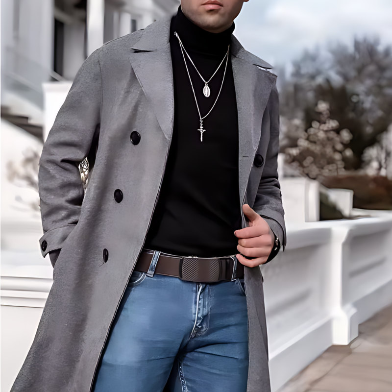 Icone™ ClassicBelt 1+1 ILMAINEN: Mukava Klassinen Säädettävä Solkivyö Miehille