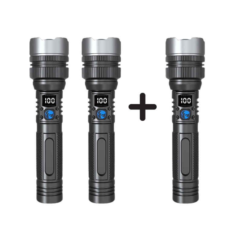 Ledsen™ AdjustableFlashlight: Ultrakirkas Ladattava Taskulamppu Säädettävällä Säteellä