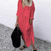 Icone™ ShirtDress: Virtaava Paita Sivuhalkiolla Mekko