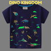 Icone™ DinoShirt: Lasten Pimeässä Hohtava Dinosaurus T-paita