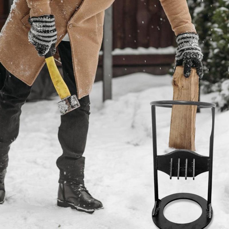 WoodSplitter - Kannettava Valurautainen Polttopuun Jakaja