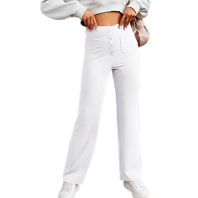 Icone™ FlexTrousers: Korkea Vyötäröinen Kaikki Päivä Mukavuus Joustava Housut