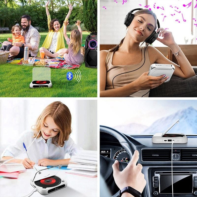 CDPlayer: Kannettava Bluetooth Ja Langallinen CD-Soitin