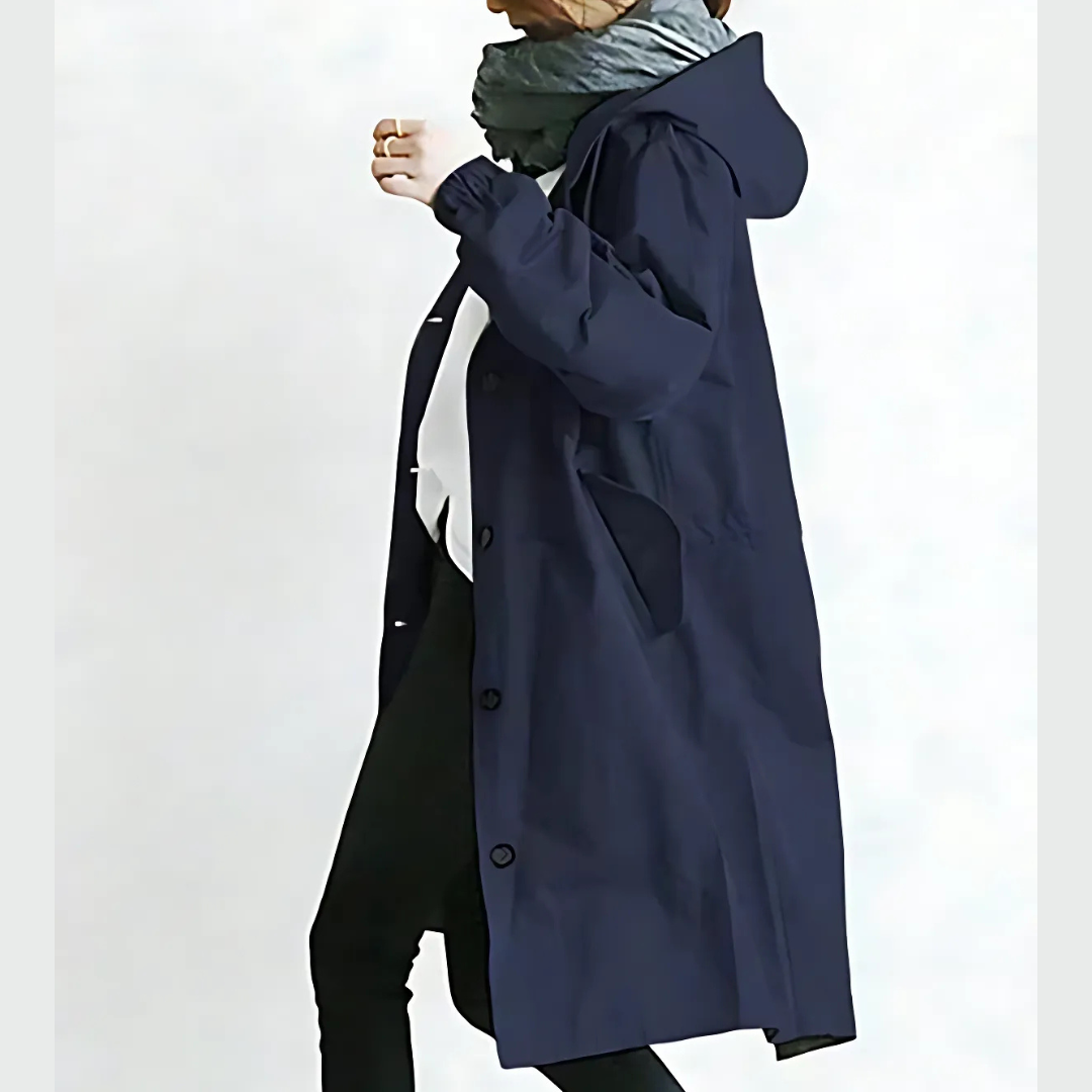 Icone™ ElegantCoat - Joka Sään Kevyt Mukava Hupullinen Elegantti Takki