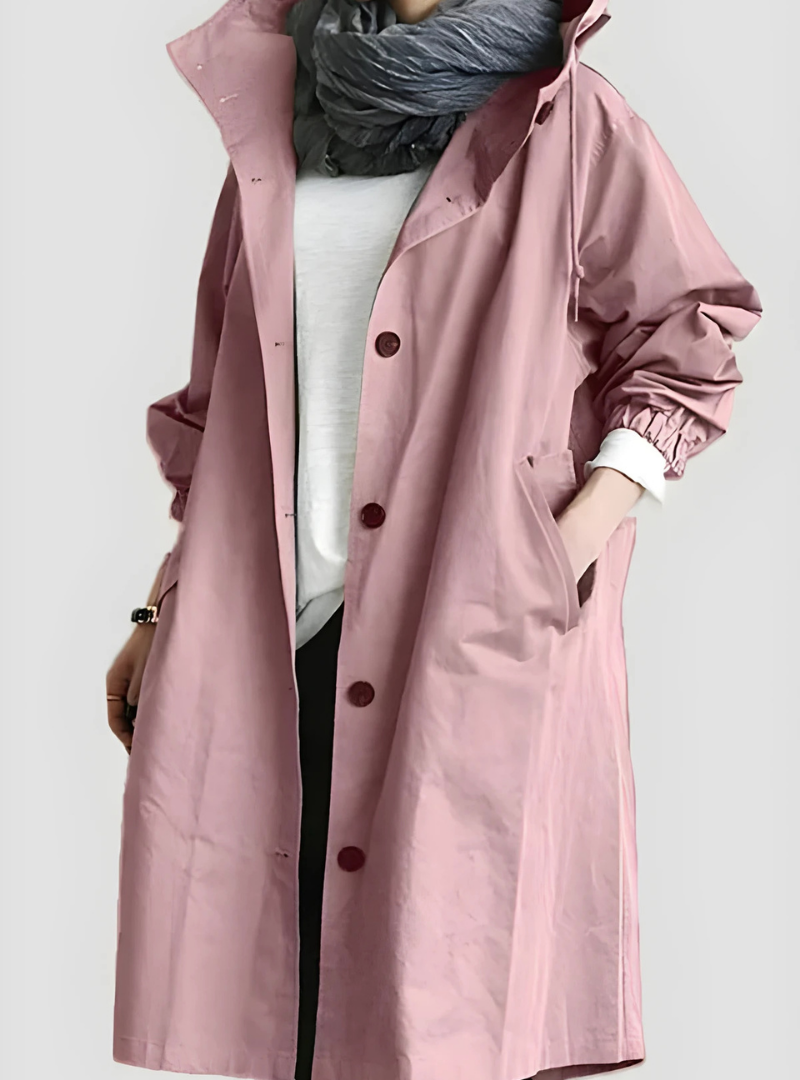 Icone™ ElegantCoat - Joka Sään Kevyt Mukava Hupullinen Elegantti Takki
