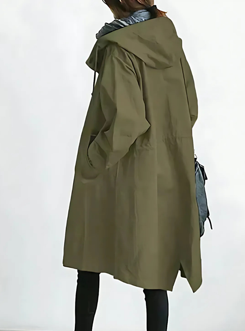 Icone™ ElegantCoat - Joka Sään Kevyt Mukava Hupullinen Elegantti Takki