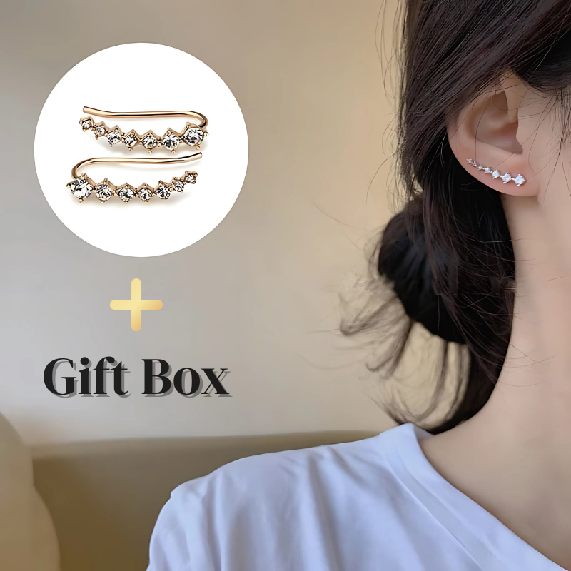 Jewelance™ ClipEarrings 1+1 ILMAISEKSI: Pitkät Elegantti Klipsikorvakorut Lahja Laatikossa